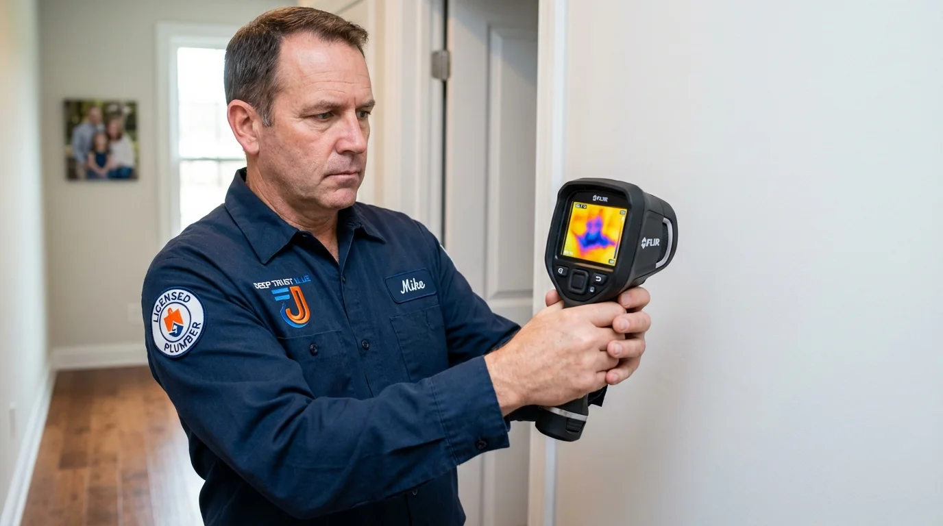 Thermal imaging leak detection by Johns Plumbing LLC in Le Center